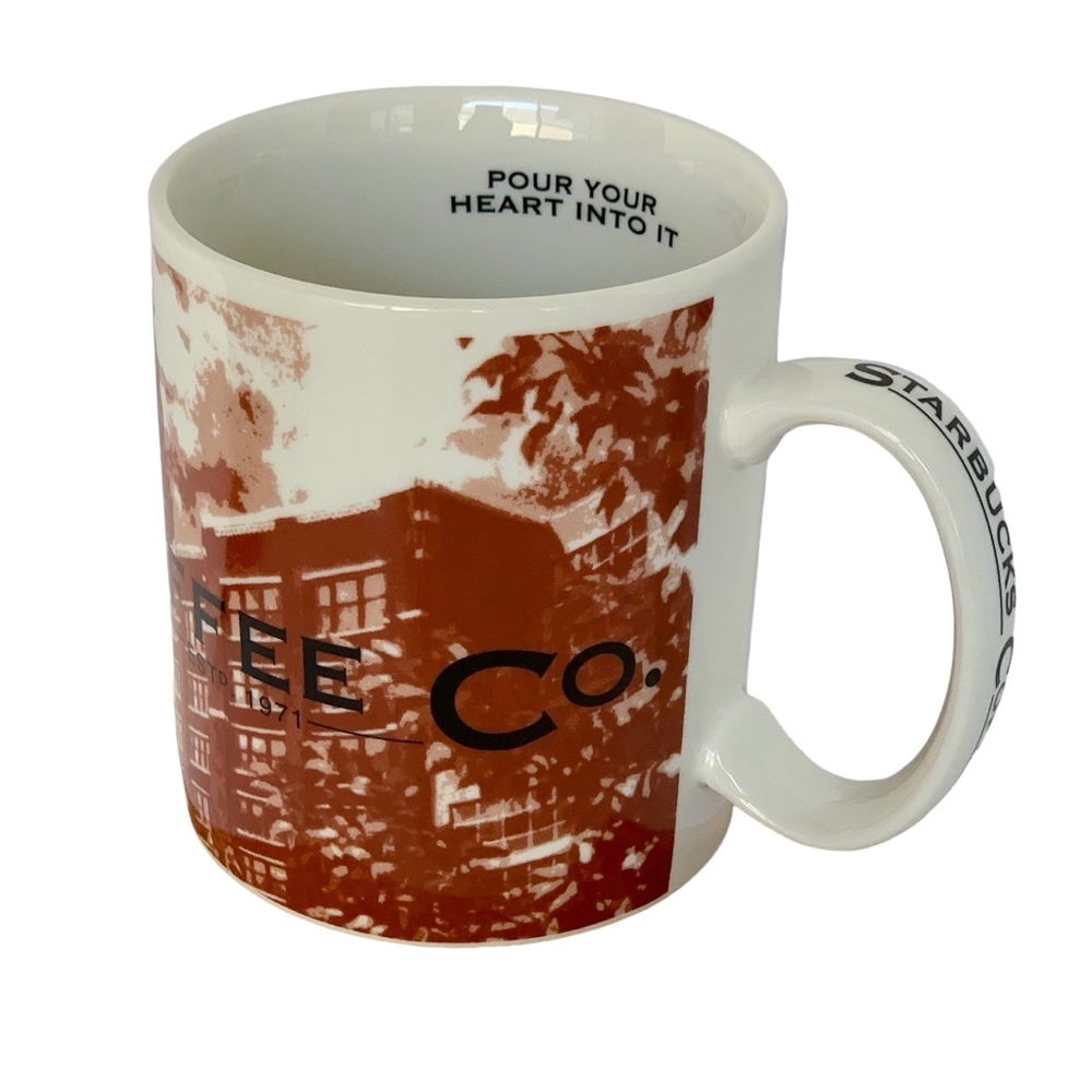 2002 Starbucks Seattle Coffee Co. Vintage “Pour Your Heart Into It” 18 oz Mug